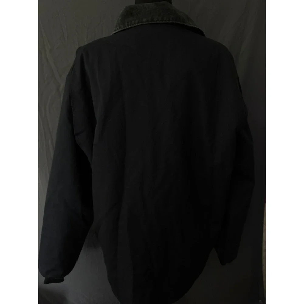 Vintage Berco USA Chore Coat/Jacket Insulated Quilted Corduroy Collar Large Tall